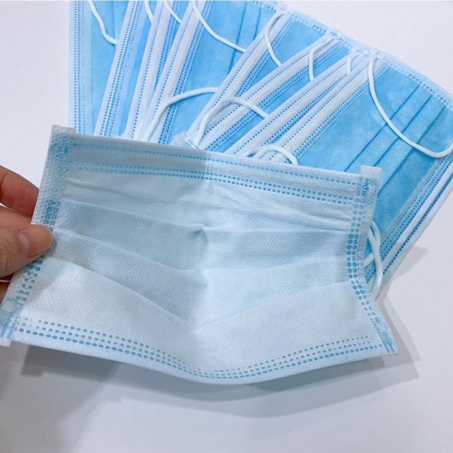 Disposable Face Masks (Pack of 50 PCS) Blue 3 ply